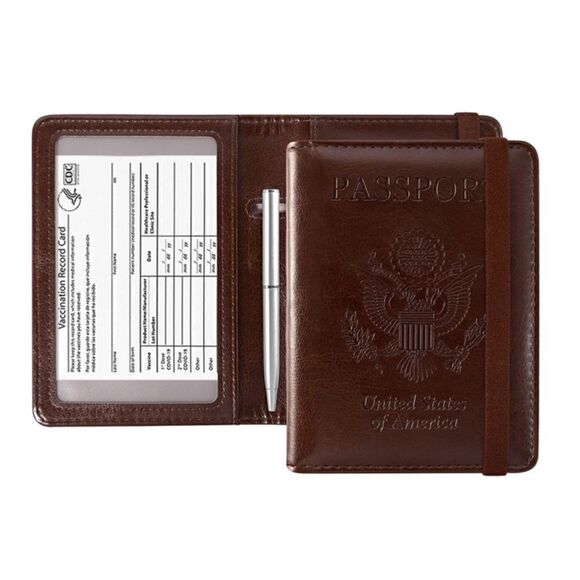 Leather Passport Cover  - Picture 2 of 5